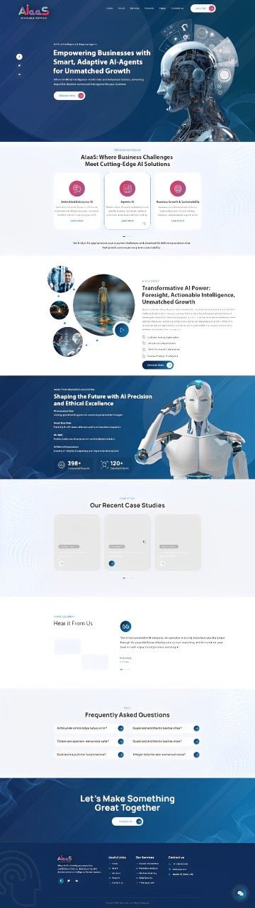 AIaaS website screenshot