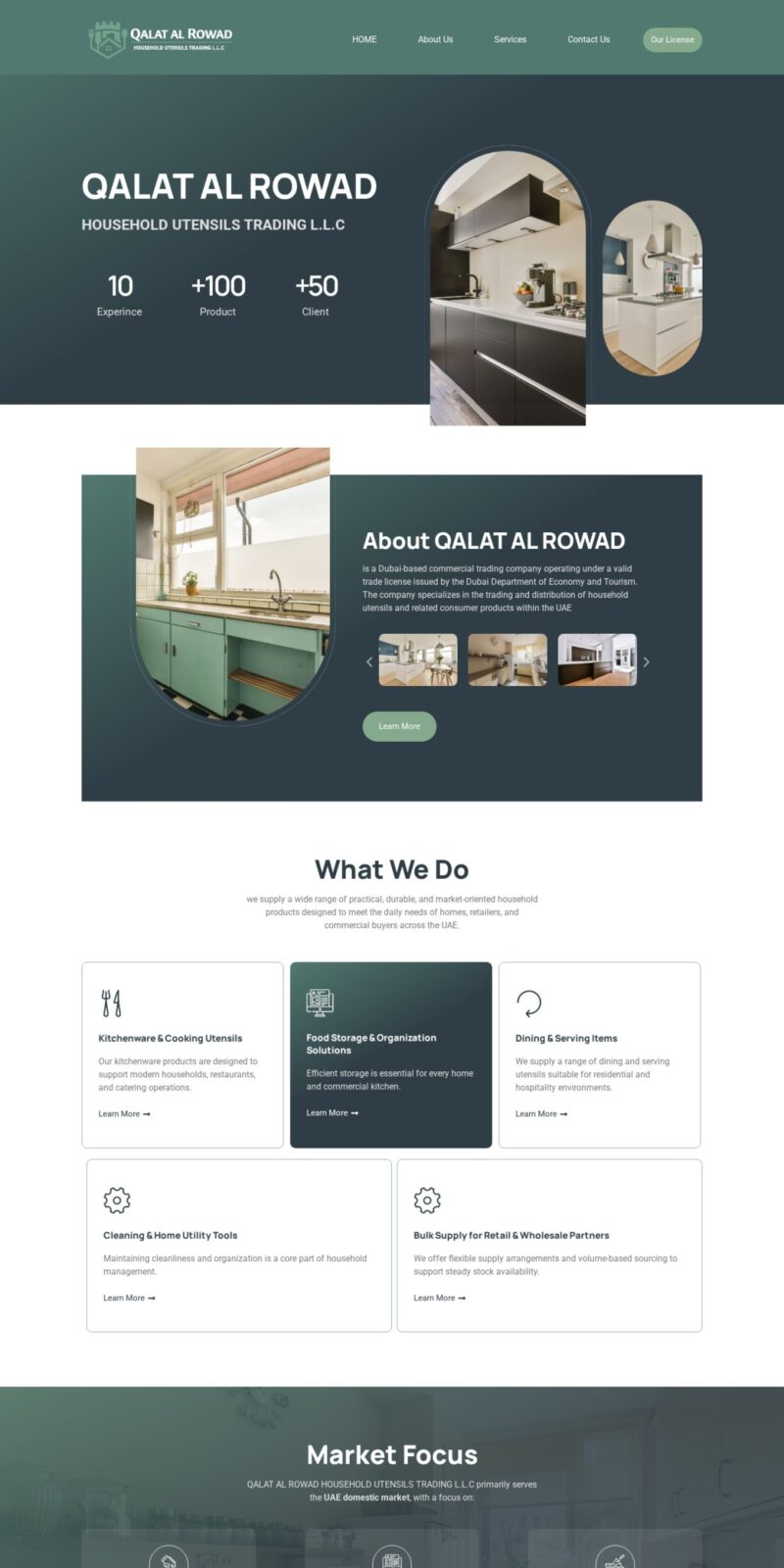 Qalat Al Rowad website screenshot