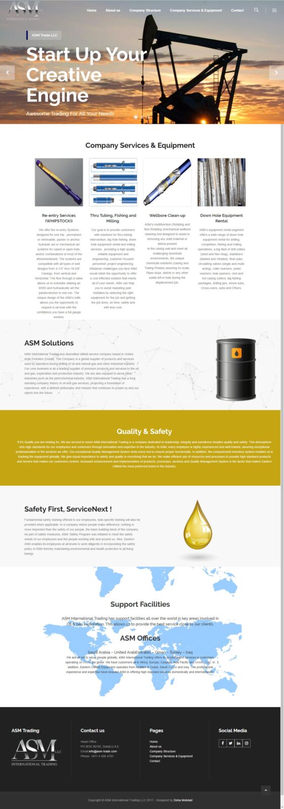 ASM Trade website screenshot