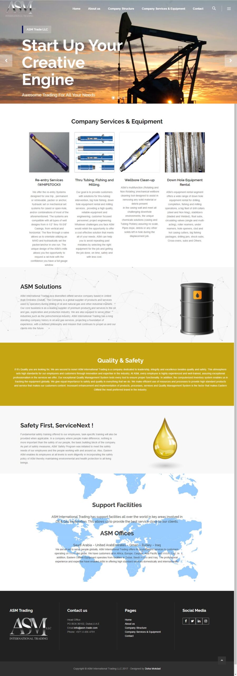 ASM Trade website screenshot