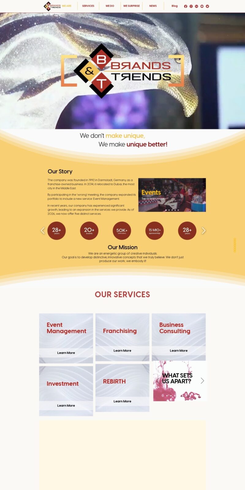 Kido Caractere (Brands Trends) website screenshot