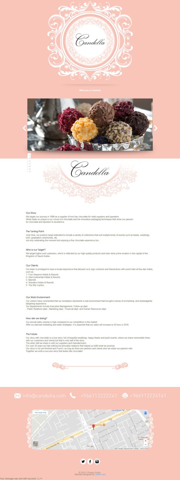Candolla website screenshot