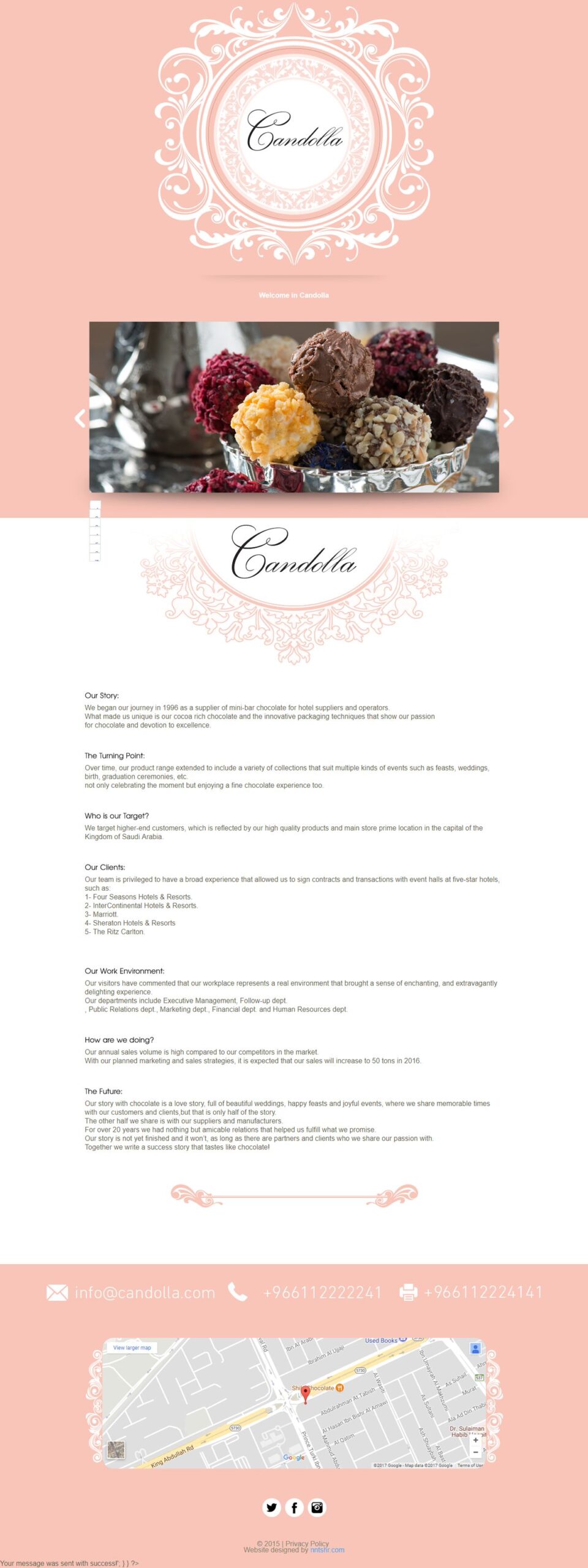 Candolla website screenshot