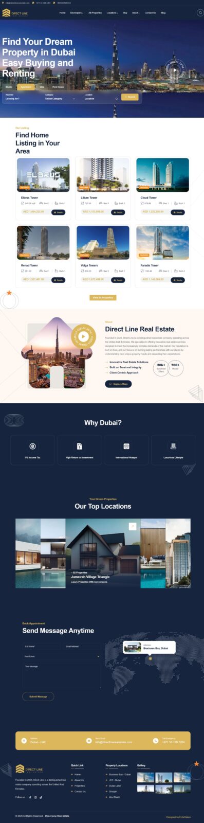 Direct Line Real Estate website screenshot