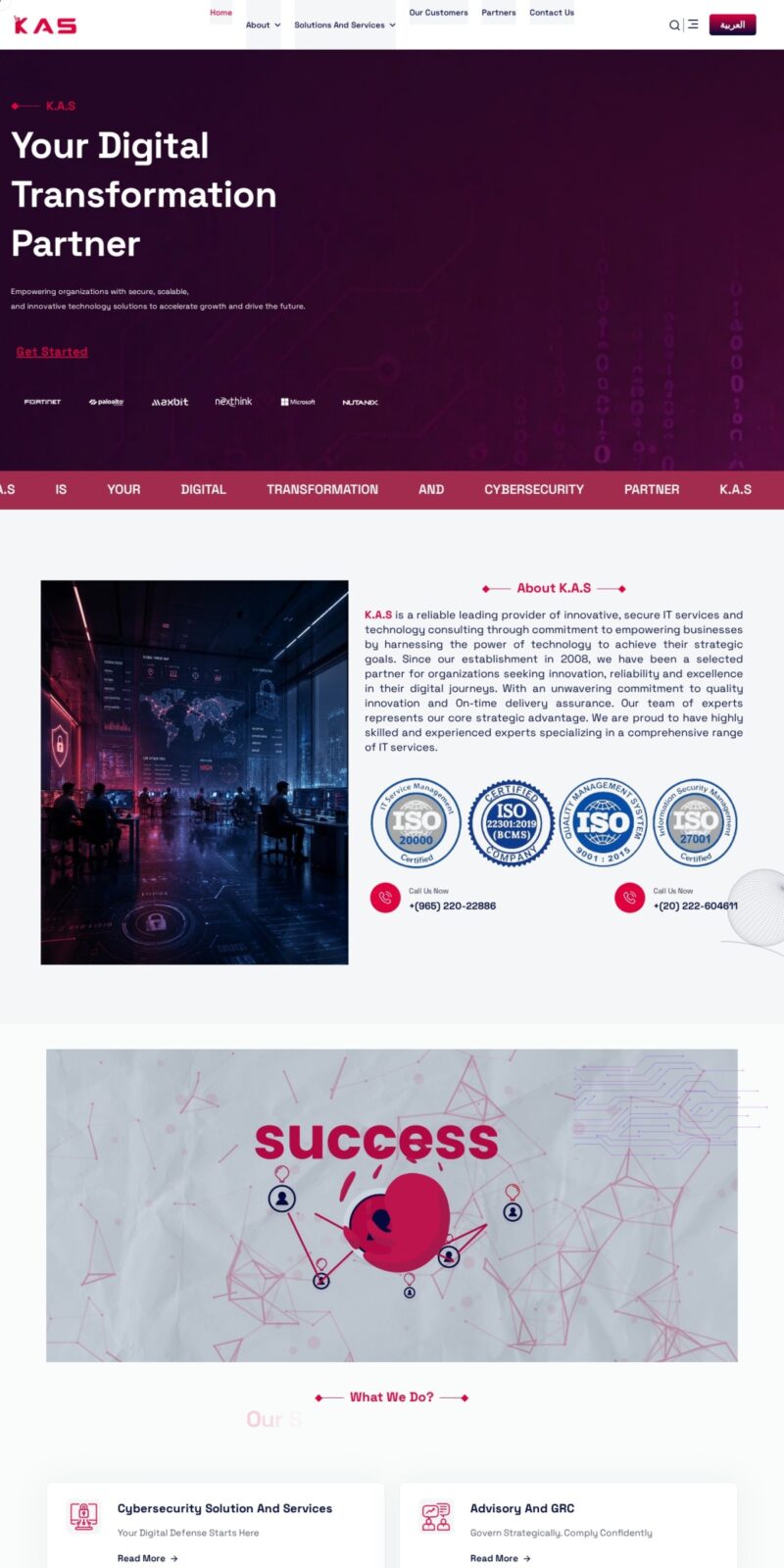 KAS website screenshot