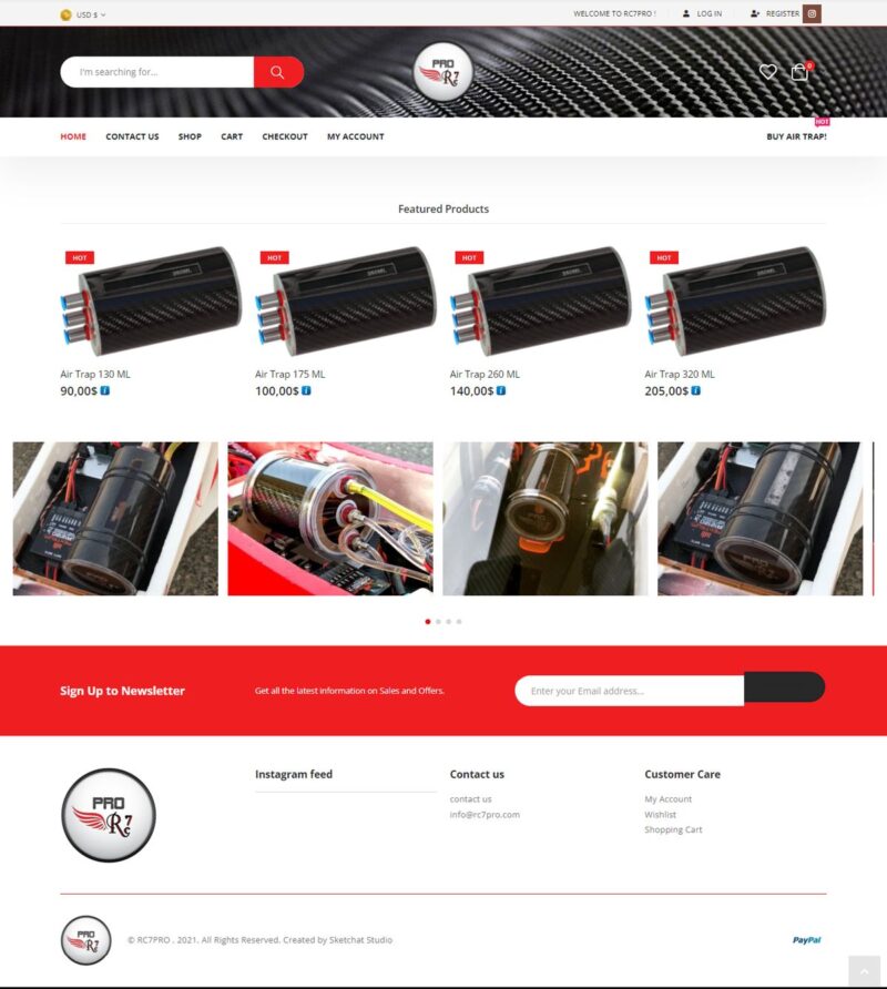 RC7Pros website screenshot