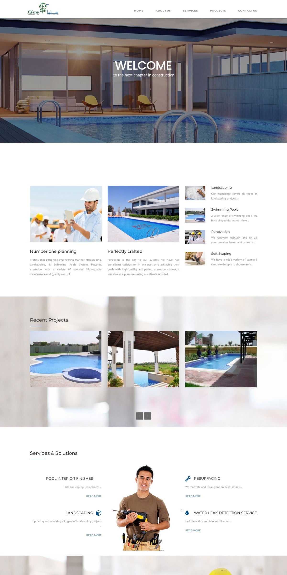 SATMA International website screenshot