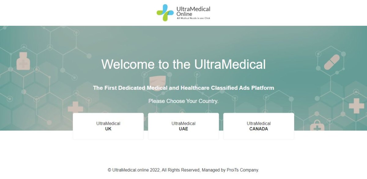 UltraMedical Online website screenshot